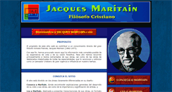 Desktop Screenshot of jacquesmaritain.com