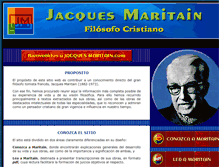 Tablet Screenshot of jacquesmaritain.com